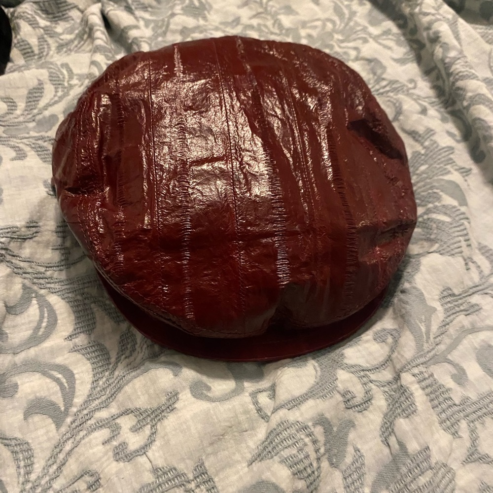 Dolce and Gabbana pageboy hat. Wine maroon color. Beautiful